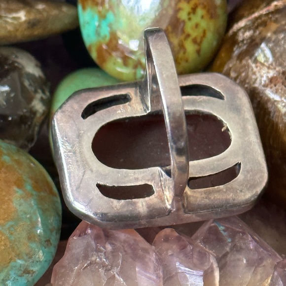 Vintage carnelian sterlingsilver statement ring - Picture 2 of 8